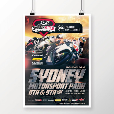 Australasian Superbike Series Poster Design
