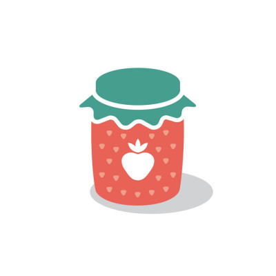 Mason Jar Logo Concept Idea